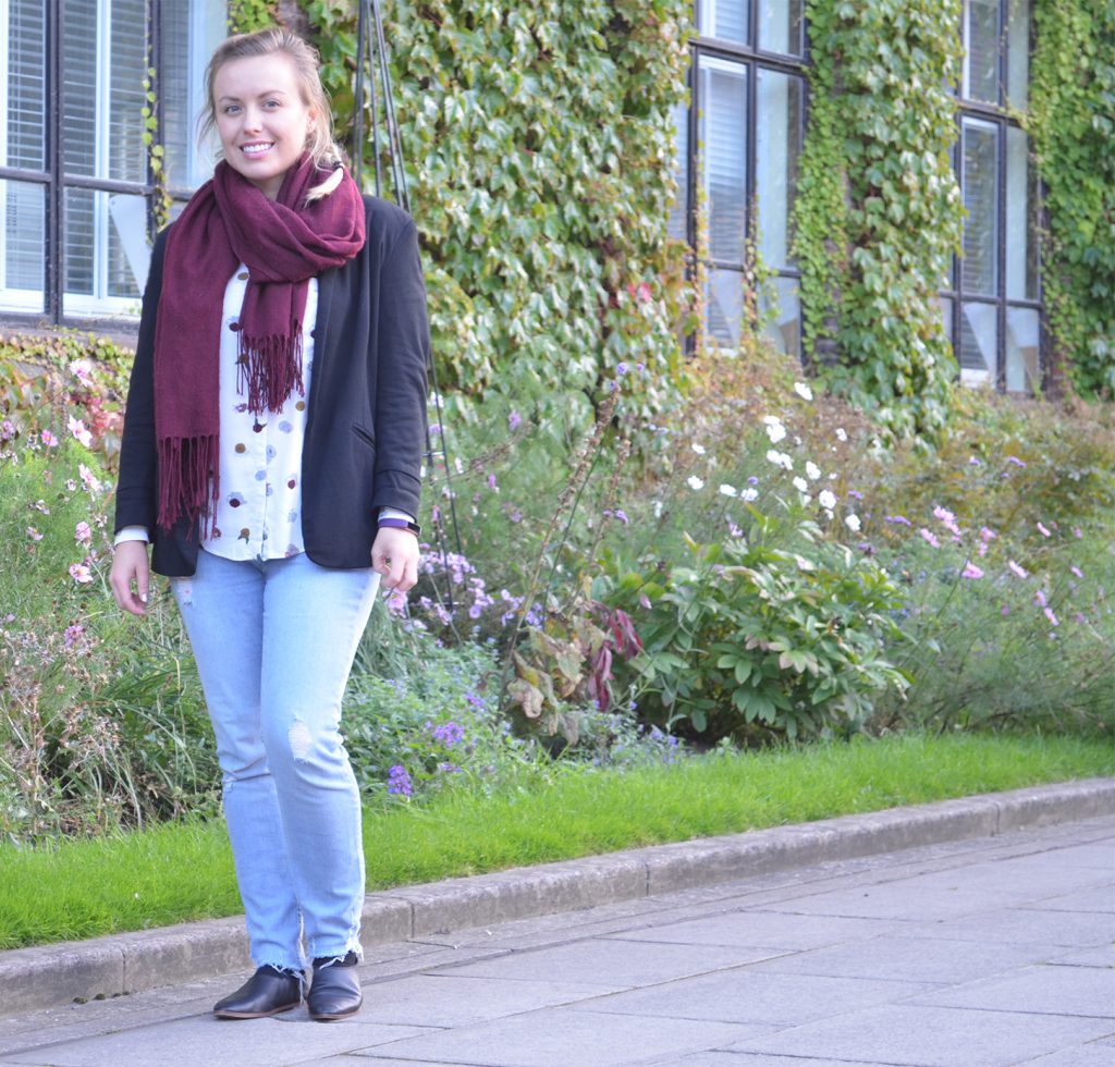 blazer and jeans