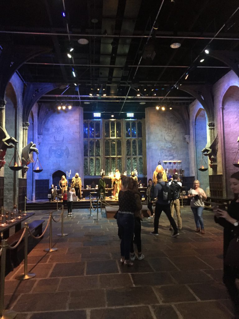 great hall, harry potter studios, tour, london