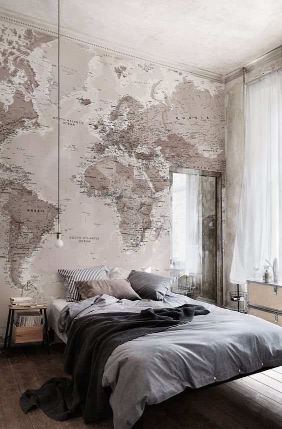 World Map on the wall
