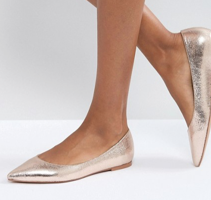 Cute holiday party shoes - pointed ballet flats