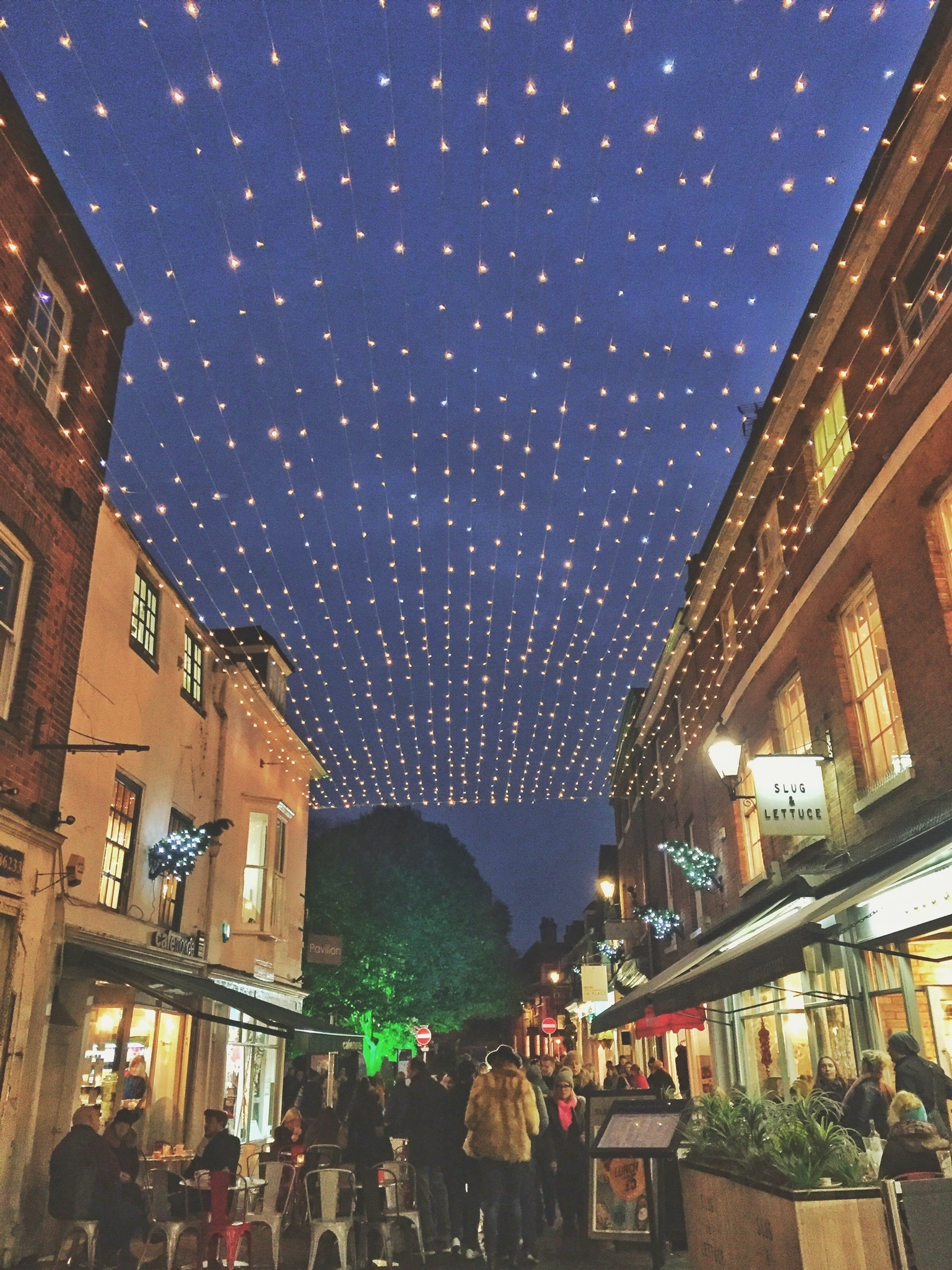 Winchester, England at Night