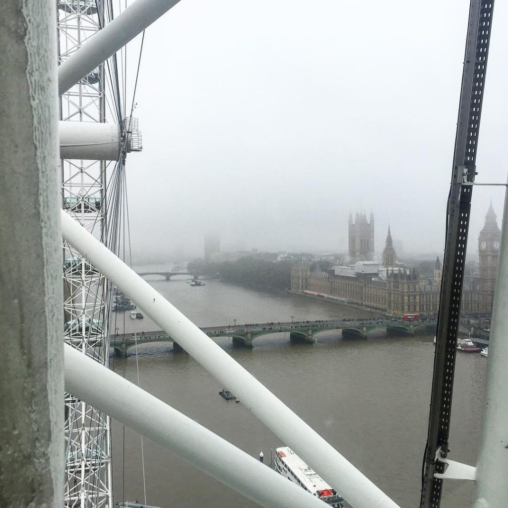 Foggy view from the London Eye #london #england