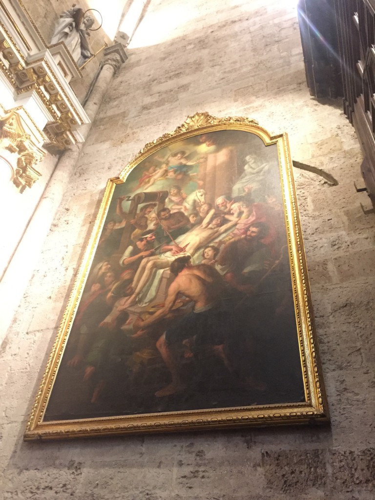painting, cathedral, valencia, spain