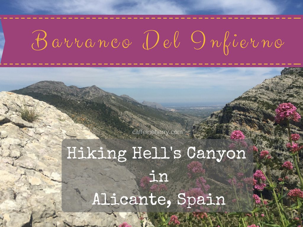 hiking the barranco del infierno in Alicante Spain