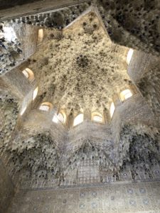 Breathtaking ceilings, Alhambra, Granada, Spain